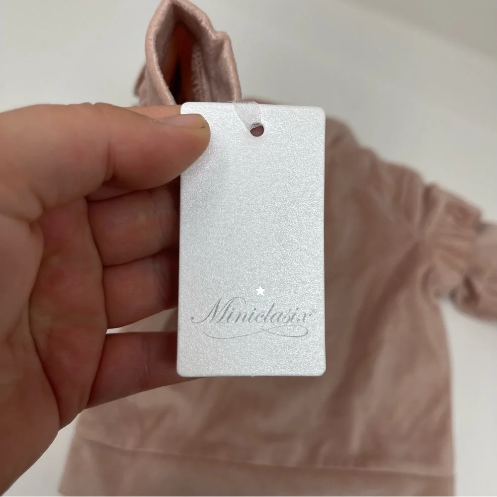 Miniclasix baby girl velvet ruffle jacket sz 6-9M